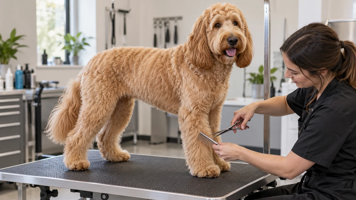 Goldendoodle köpek — bakım ve tımar